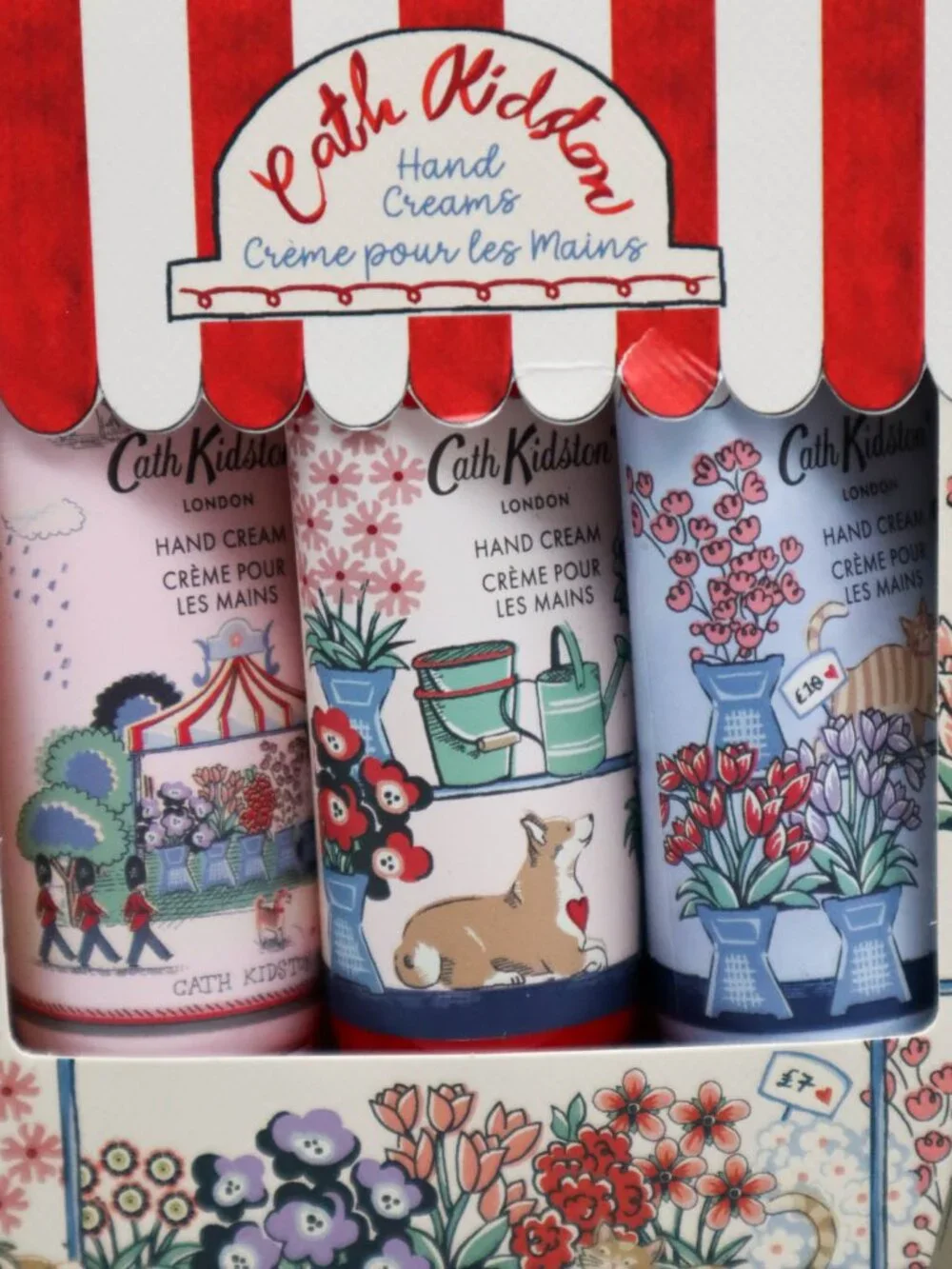 Cath Kidston UK Hand Cream Set of 3 The Flower Market Shea Buter Vitamin E NEW